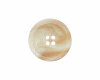 Kunststoffknopf INTARSIEN  mit Metallic-Glanz, Union Knopf creme-beige 12 mm