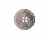 Kunststoffknopf INTARSIEN  mit Metallic-Glanz, Union Knopf rosa-grau 18 mm