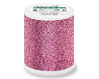 Dekoratives Overlockgarn GLAMOUR 8, metallic, Madeira rose