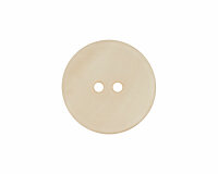Glänzender Perlmuttknopf, Union Knopf 15 mm hellbeige