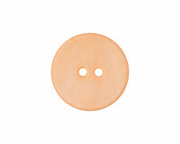 Glänzender Perlmuttknopf, Union Knopf 15 mm hellorange