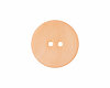 Glänzender Perlmuttknopf, Union Knopf 15 mm hellorange