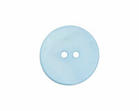 Glänzender Perlmuttknopf, Union Knopf 12 mm hellblau