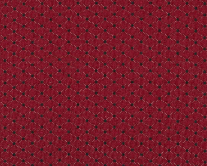 Patchworkstoff CENTENARY 25th, Kreuze, dunkelrot, Yoko Saito