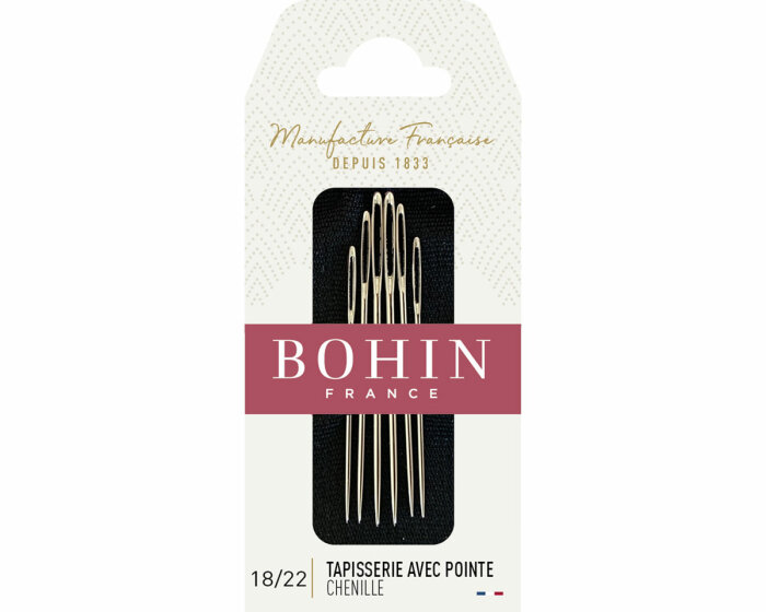 Sticknadeln mit Spitze CHENILLE, Bohin 18-22 sortiert