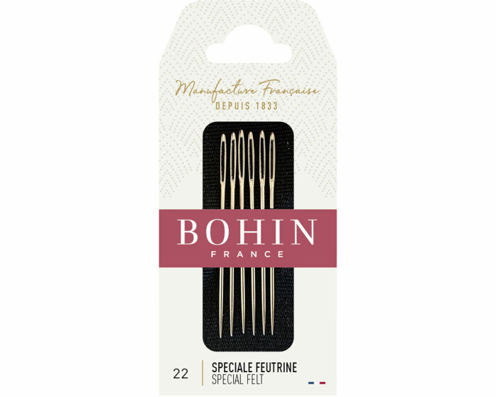 Filz-Sticknadeln mit Spitze CHENILLE, Bohin