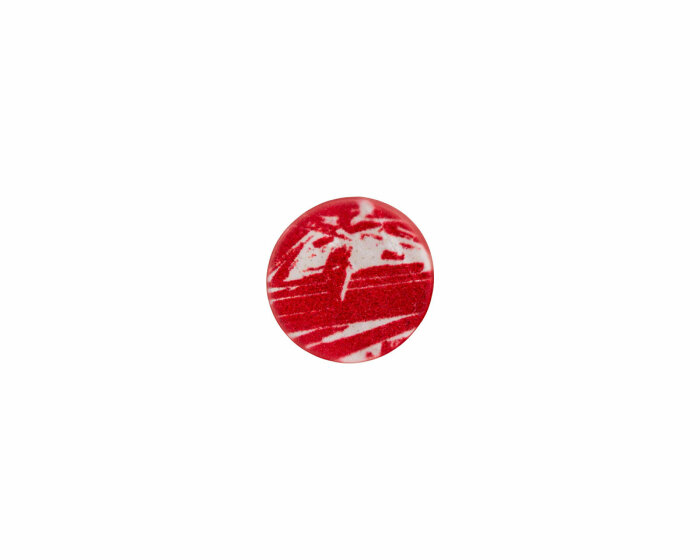 Kleiner Kunststoffknopf REDSTONE mit Metallic-Glanz, Union Knopf