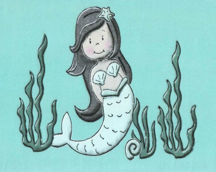 60-cm-Panel Baumwolljersey CAPTAIN NIXXY, Meerjungfrau, Hilco