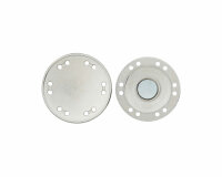 Magnetknopf aus Metall, Union Knopf silber