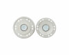 Magnetknopf aus Metall, Union Knopf silber