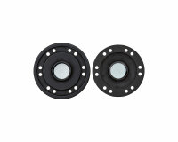 Magnetknopf aus Metall, Union Knopf schwarz