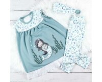 Baumwolljersey CAPTAIN FLOWER, Meerespflanzen, Hilco