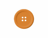 Kunststoffknopf COLORFUL, Union Knopf orange 23 mm