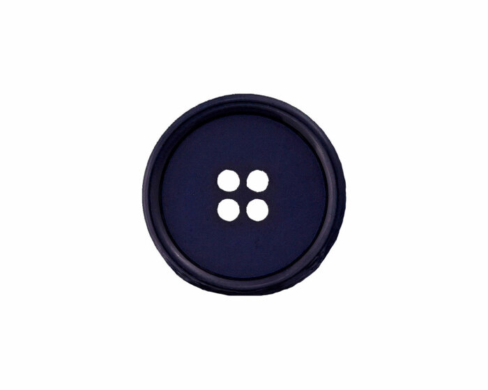 Kunststoffknopf COLORFUL, Union Knopf marineblau 12 mm