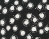 Viskosestoff BLANC SUR NOIR, Kreise, schwarz-weiß, Hilco