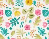 Baumwolljersey SUMMER FLOWERS, Blumen und Früchte, Hilco