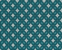 Baumwolljersey MEERESALGE, Blattornament, petrol, Hilco