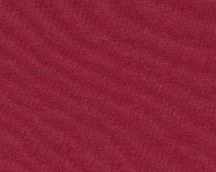 Sweatstoff French Terry MAIKE MELANGE, dunkelrot