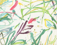 Jackenstoff ERNST, Blumen-Malerei, burda style