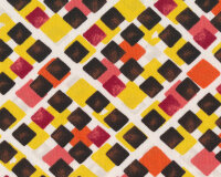 Baumwolljersey AVALANA ROMBO, Rauten, weiß