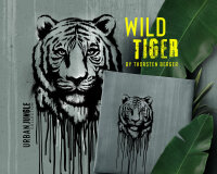 65-cm-Panel Baumwolljersey WILD TIGER by Thorsten Berger, grüngrau