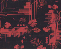 Baumwolljersey URBAN JUNGLE by Thorsten Berger, pastellrot