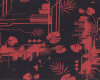 Baumwolljersey URBAN JUNGLE by Thorsten Berger, pastellrot