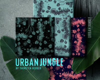 Baumwolljersey URBAN JUNGLE by Thorsten Berger, graugrün