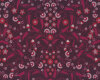 Baumwollstoff AVALANA, Blatt-Blüten-Ornament, aubergine