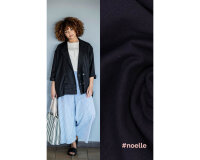 Viskose-Webstoff BAMBUS, schwarz, PS fabrics