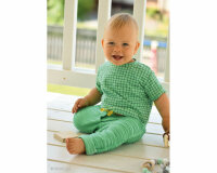 Baumwolljersey VERONIKA, Gitter-Karo, helles taubenblau