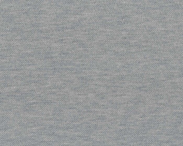 90 cm Reststück Baumwoll-Piqué POLO ME UNI, grau meliert, Albstoffe