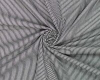 Jeansstoff aus Baumwolle, Streifen, anthrazit, Fibre Mood