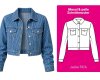 Jeansstoff aus Baumwolle, Streifen, blau, PS fabrics