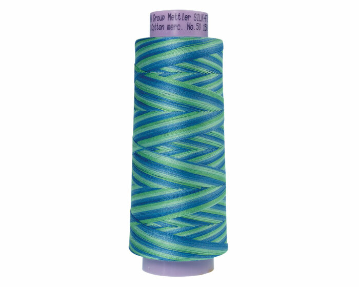 Quilt- und Maschinenstickgarn SILK FINISH COTTON No.50, multicolor, 1829 m, Mettler 9814