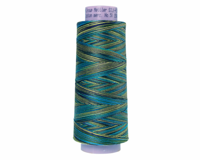 Quilt- und Maschinenstickgarn SILK FINISH COTTON No.50, multicolor, 1829 m, Mettler 9815