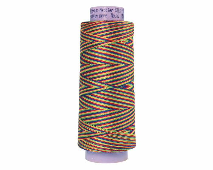 Quilt- und Maschinenstickgarn SILK FINISH COTTON No.50, multicolor, 1829 m, Mettler 9824