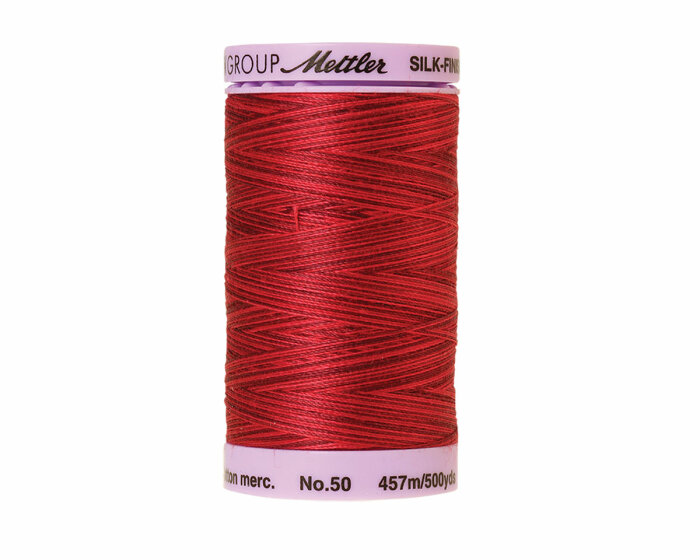 Maschinenstickgarn SILK FINISH COTTON No.50, multicolor, 457 m, Mettler 9845
