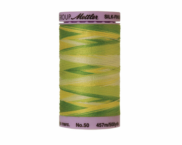 Maschinenstickgarn SILK FINISH COTTON No.50, multicolor, 457 m, Mettler 9830