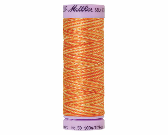Maschinenstickgarn SILK FINISH COTTON No.50, multicolor, 100 m, Mettler 9834