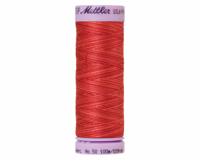 Maschinenstickgarn SILK FINISH COTTON No.50, multicolor, 100 m, Mettler 9848
