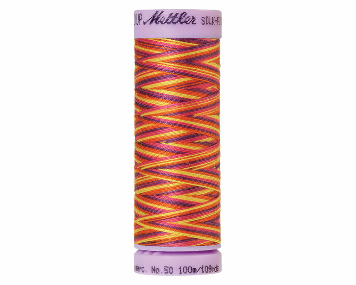 Maschinenstickgarn SILK FINISH COTTON No.50, multicolor, 100 m, Mettler 9841