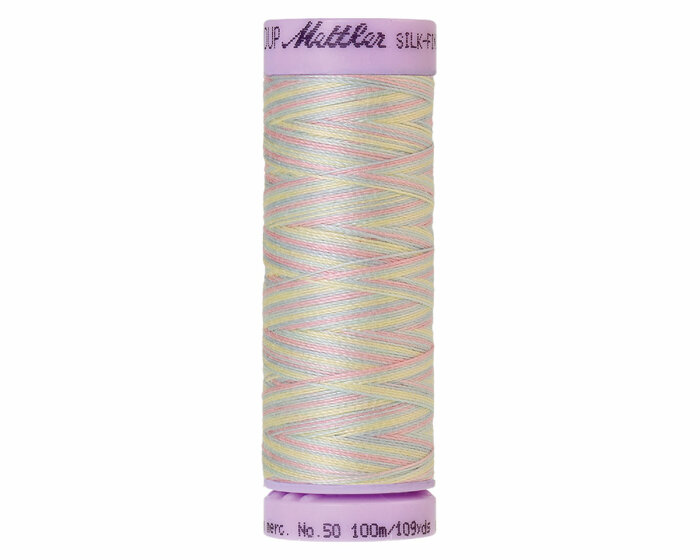 Maschinenstickgarn SILK FINISH COTTON No.50, multicolor, 100 m, Mettler 9826