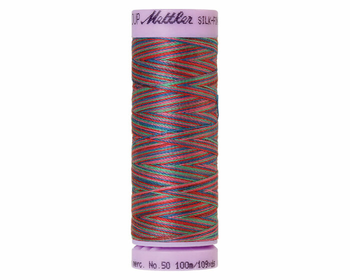 Maschinenstickgarn SILK FINISH COTTON No.50, multicolor, 100 m, Mettler 9836