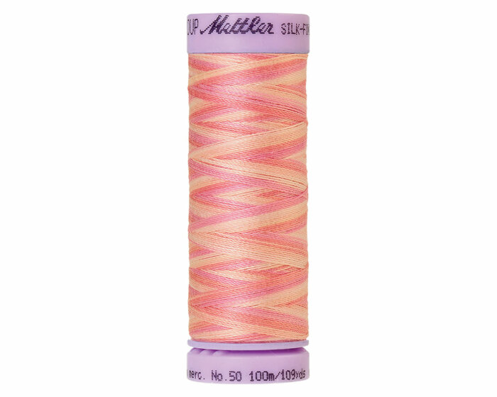 Maschinenstickgarn SILK FINISH COTTON No.50, multicolor, 100 m, Mettler 9847