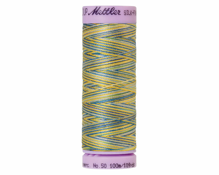 Maschinenstickgarn SILK FINISH COTTON No.50, multicolor, 100 m, Mettler 9829