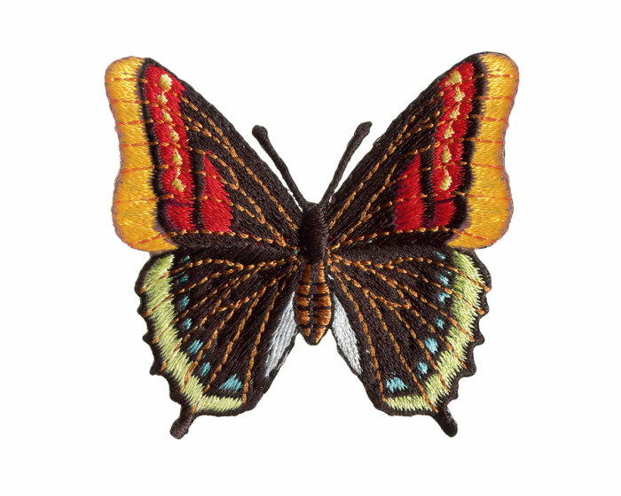 Bestickte Applikation SCHMETTERLING, Schwalbenschwanz, Prym