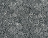 Jacquardstoff FLOWERS, Paisley, schwarz-weiß