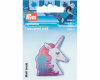 Bestickte Applikation EINHORNKOPF mit Herz, Prym