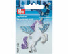 Bestickte Applikation EINHORN mit Flügeln, Prym